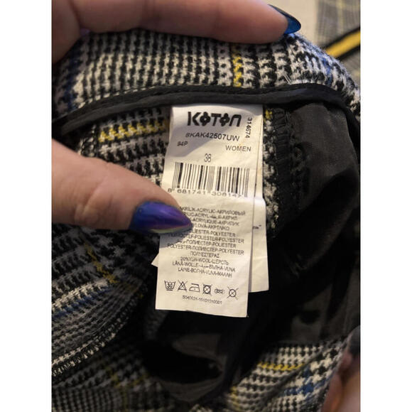 FLASH SALE! Koton Luxury Pants with Side Stripe Detail Wool sz 10 - Picture 8 of 8